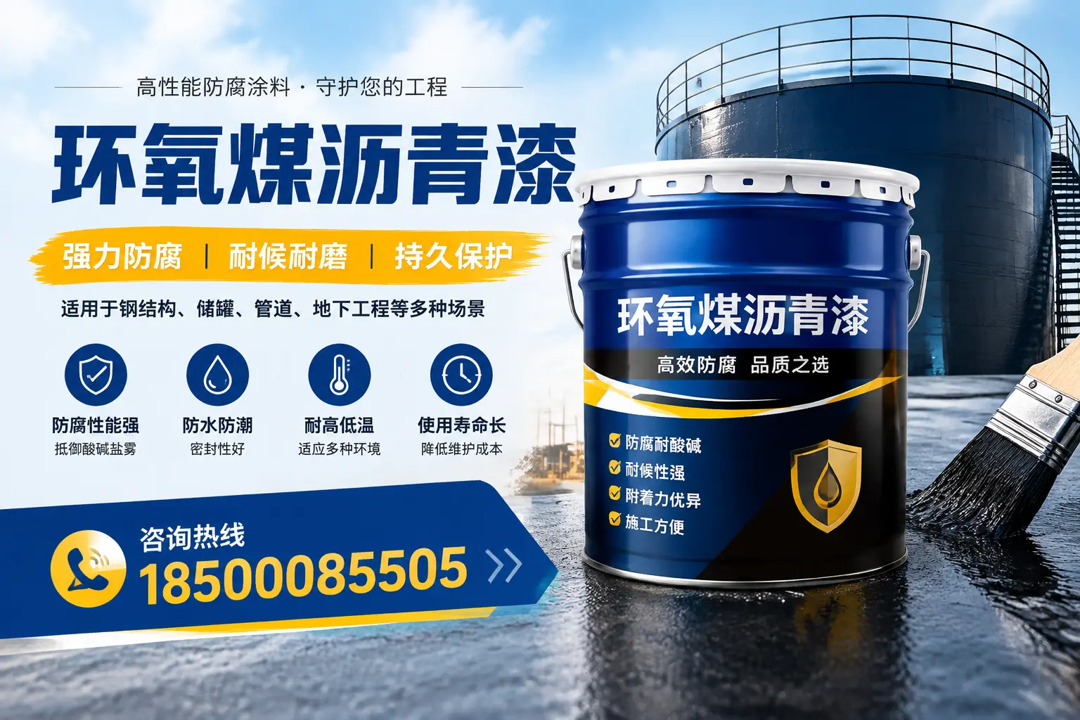 环氧煤沥青漆在工业中的应用，天津企业的选择