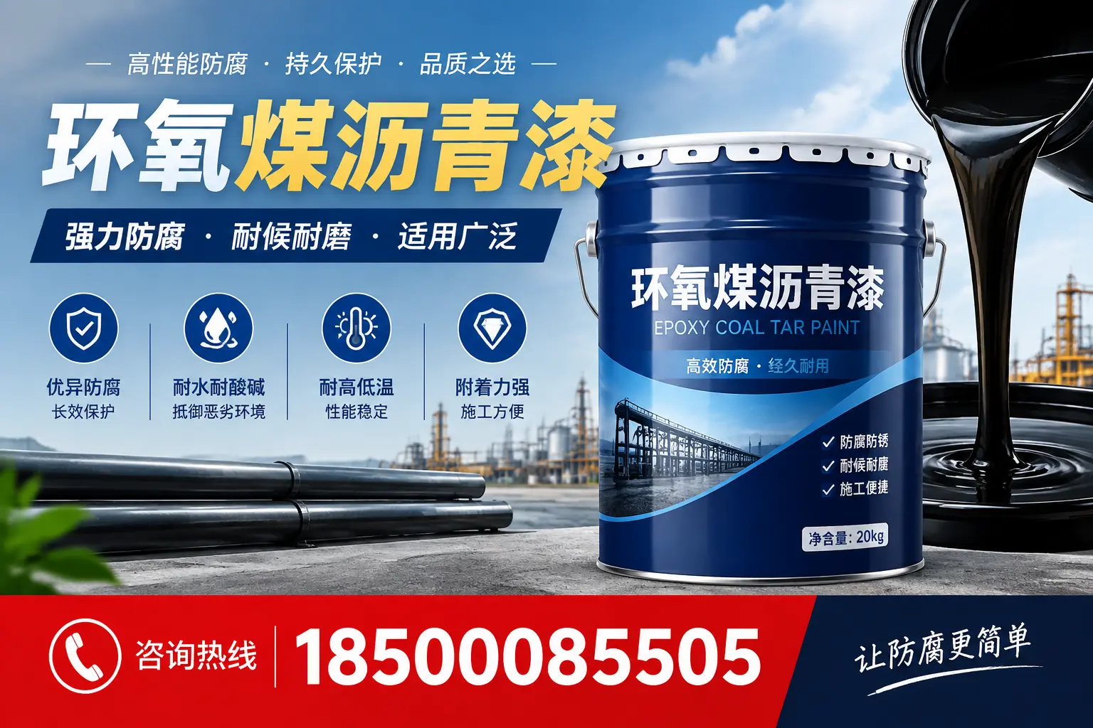 环氧煤沥青漆在不同气候条件下的表现分析，天津适用性